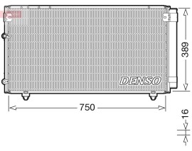 CONDENSER. AİR CONDİTİONİNG TOYOTA AVENSIS VERSO 01-09