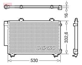 CONDENSER. AİR CONDİTİONİNG TOYOTA YARIS 05-11