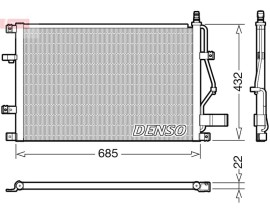 CONDENSER. AİR CONDİTİONİNG VOLVO S60 I 00-10