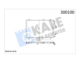 CONDENSER PEUGEOT 206 1.1/1.4/1.6/2.0 HDI MT KURUTUCUSUZ 552X363X16