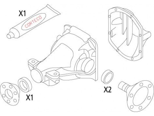 CONTA SETİ. DİFERANSİYEL KIT DSK REAR MITSUBISHI Gasket Set. differential