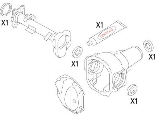 CONTA SETİ. DİFERANSİYEL KIT Gasket Set. differential
