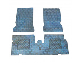 DEKORATİF PASPAS KAUÇUK/BEZLİ KNG MAVİ