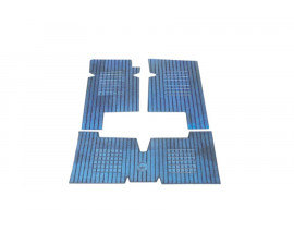 DEKORATİF PASPAS KAUÇUK/BEZLİ R9-11 GRİ