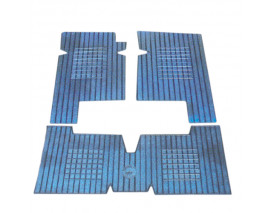 DEKORATİF PASPAS KAUÇUK/BEZLİ R9-11 MAVİ