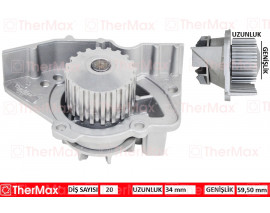 DEVİRDAİM PARTNER-BERLINGO 96 JUMPER-SCUDO 96-02 EXPERT 96 PA391 PA911 20 DİŞ-59.5mm-34m