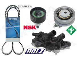 DEVİRDAİMLİ EKSANTRİK GERGİ KİTİ POLO-GOLF7-PASSAT-A3-LEON 1.2 TSI-1.4 TSI 13 5 ÇIKIŞLI CJZA-CJZB- CYVA-CYVB 163 DİŞ