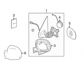 DIŞ DİKİZ AYNA CAMI ISITMALI ASFERİK SOL M CLASS W163 98-01