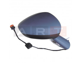 DIŞ DİKİZ AYNASI ELEKTRİKLİ ISITMALI SENSÖRLÜ SİNYALLİ ASTARLI MAVİ CAM SAĞ C5 2008-