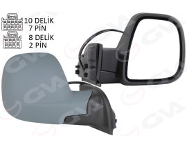 DIŞ DİKİZ AYNASI FIAT YENİ DOBLO COMBİ- CARG0 ELEKTRİKLİ ASTARLI REZİSTANSLI OTOMATİK AÇMA KAPAMA SAĞ 23-