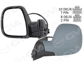 DIŞ DİKİZ AYNASI FIAT YENİ DOBLO COMBİ- CARG0 ELEKTRİKLİ ASTARLI REZİSTANSLI OTOMATİK AÇMA KAPAMA SOL 23-