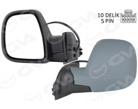 DIŞ DİKİZ AYNASI FIAT YENİ DOBLO COMBİ- CARG0 ELEKTRİKLİ ASTARLI REZİSTANSLI SOL 23-