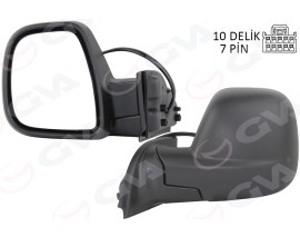 DIŞ DİKİZ AYNASI FIAT YENİ DOBLO COMBİ- CARG0 ELEKTRİKLİ DESENLİ REZİSTANSLI OTOMATİK AÇMA KAPAMA SOL 23-