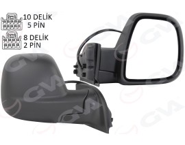 DIŞ DİKİZ AYNASI FIAT YENİ DOBLO COMBİ- CARG0 ELEKTRİKLİ DESENLİ REZİSTANSLI SAĞ 23-