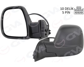 DIŞ DİKİZ AYNASI FIAT YENİ DOBLO COMBİ- CARG0 ELEKTRİKLİ DESENLİ REZİSTANSLI SOL 23-