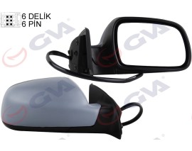 DIŞ DİKİZ AYNASI SAĞ 307 02 ELEKTRİKLİ ISITMALI ASTARLI SENSÖRLÜ KONVEKS 6 FİŞ VM-207EHPSR