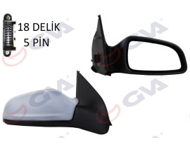 DIŞ DİKİZ AYNASI SAĞ ASTRA H 04 ELEKTRİKLİ ISITMALI ASTARLI KONVEKS 5 FİŞ VM-968EHPR 13312981