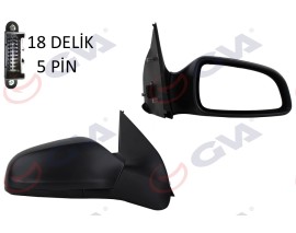 DIŞ DİKİZ AYNASI SAĞ ASTRA H 04 ELEKTRİKLİ ISITMALI KONVEKS 5 FİŞ VM-968EHR