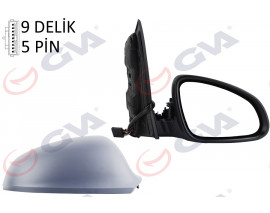 DIŞ DİKİZ AYNASI SAĞ ASTRA J 09 ELEKTRİKLİ ISITMALI ASTARLI KONVEKS