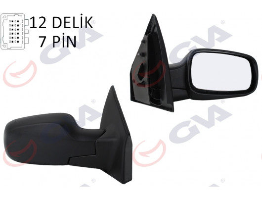 DIŞ DİKİZ AYNASI SAĞ CLIO 06 ELEKTRİKLİ ISITMALI SENSÖRLÜ KONVEKS 7 FİŞ VM-6136EHSR