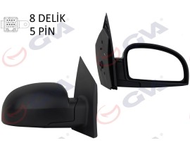 DIŞ DİKİZ AYNASI SAĞ GETZ 02 ELEKTRİKLİ ISITMALI KONVEKS 5 FİŞ VM-452EHR