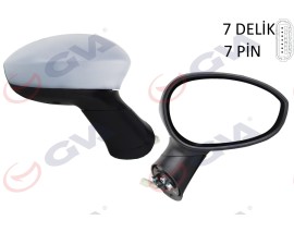 DIŞ DİKİZ AYNASI SAĞ GRANDE PUNTO 06 LINEA 07 ELEKTRİKLİ ISITMALI ASTARLI KONVEKS 7 FİŞ VM-6156EHPSR