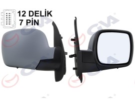 DIŞ DİKİZ AYNASI SAĞ KANGOO 08 ELEKTRİKLİ ISITMALI ASTARLI SENSÖRLÜ KONVEKS VM-6131EHPSR