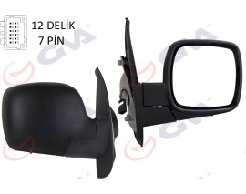 DIŞ DİKİZ AYNASI SAĞ KANGOO 08 ELEKTRİKLİ ISITMALI SENSÖRLÜ KONVEKS 7 FİŞ VM-6131EHSR