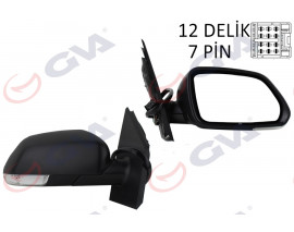 DIŞ DİKİZ AYNASI SAĞ POLO 05 ELEKTRİKLİ ISITMALI KONVEKS 5 FİŞ VM-377EHR
