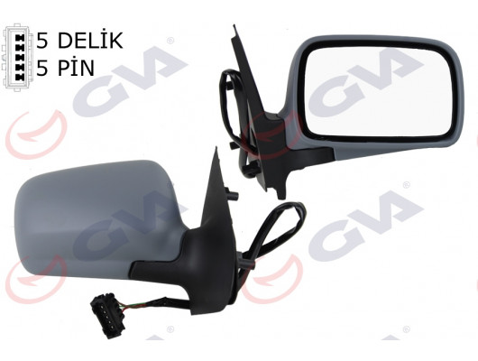 DIŞ DİKİZ AYNASI SAĞ POLO CLASIC 96 ELEKTRİKLİ ISITMALI ASTARLI ASFERİK 5 FİŞ VM-184NHER