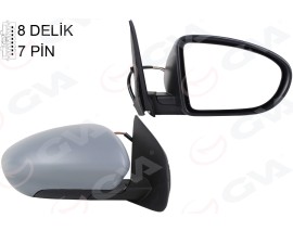 DIŞ DİKİZ AYNASI SAĞ QASHQAI 09 ELEKTRİKLİ ISITMALI KATLANIR ASTARLI KONVEKS 7 FİŞ VM-4011EBHR
