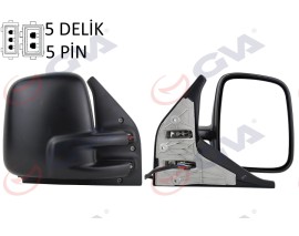 DIŞ DİKİZ AYNASI SAĞ TRANSPORTER T4 96 ELEKTRİKLİ ISITMALI KONVEKS VM-186EHR