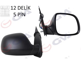 DIŞ DİKİZ AYNASI SAĞ TRANSPORTER T6 CARAVELLE 10 ELEKTRİKLİ ISITMALI KONVEKS 5 FİŞ VM-6196EHR