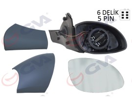 DIŞ DİKİZ AYNASI SAĞ VECTRA B 96 ELEKTRİKLİ ISITMALI KONVEKS 5 FİŞ VM-166EHR 1428718