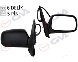 DIŞ DİKİZ AYNASI SAĞ YARİS 99 ELEKTRİKLİ ISITMALI KONVEKS 5 FİŞ VM-261EHR