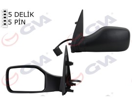 DIŞ DİKİZ AYNASI SOL 106 93 ELEKTRİKLİ ISITMALI KONVEKS 5 FİŞ VM-101EHL