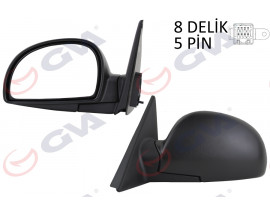 DIŞ DİKİZ AYNASI SOL ACCENT 03 ELEKTRİKLİ ISITMALI KONVEKS 5 FİŞ VM-449EHL