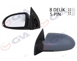 DIŞ DİKİZ AYNASI SOL ACCENT ERA 06 ELEKTRİKLİ ISITMALI ASTARLI KONVEKS