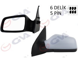 DIŞ DİKİZ AYNASI SOL ASTRA G 98 ELEKTRİKLİ ISITMALI ASTARLI ASFERİK 5 FİŞ VM-168EHPAL