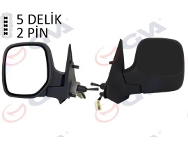 DIŞ DİKİZ AYNASI SOL BERLINGO-PARTNER 97 MEKANİK ISITMALI KONVEKS 2 FİŞ VM-118NL
