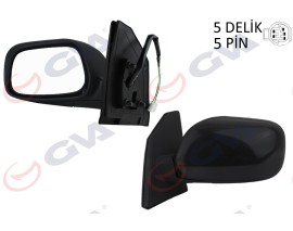 DIŞ DİKİZ AYNASI SOL COROLLA 02 ELEKTRİKLİ ISITMALI KONVEKS 5 FİŞ VM-277EHL