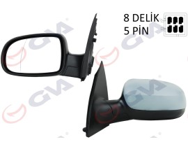 DIŞ DİKİZ AYNASI SOL CORSA C 01 ELEKTRİKLİ ISITMALI ASTARLI ASFERİK 5 FİŞ VM-200EHPAL