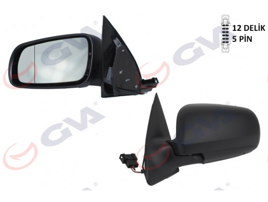 DIŞ DİKİZ AYNASI SOL FABIA 98 ELEKTRİKLİ ISITMALI ASFERİK 5 FİŞ VM-604EHAL