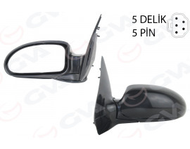 DIŞ DİKİZ AYNASI SOL FOCUS 98 ELEKTRİKLİ ISITMALI ASTARLI SİYAH KONVEKS 5 FİŞ VM-319EHPL
