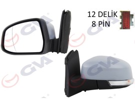 DIŞ DİKİZ AYNASI SOL FOCUS III 11 17 ELEKTRİKLİ ISITMALI SİNYALLİ ASTARLI ASFERİK VM-6322EHPAL