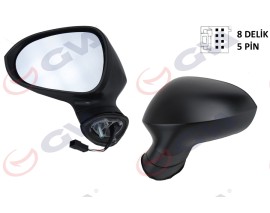 DIŞ DİKİZ AYNASI SOL IBIZA 08 ELEKTRİKLİ ISITMALI KONVEKS ASTARLI 5 FİŞ VM-364EHPL