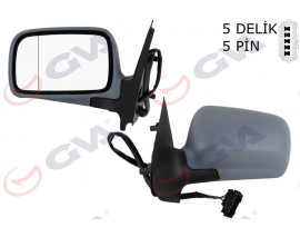 DIŞ DİKİZ AYNASI SOL POLO CLASIC 96 ELEKTRİKLİ ISITMALI ASTARLI ASFERİK 5 FİŞ VM-184NHEL