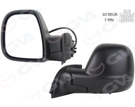 DIŞ DİKİZ AYNASI SOL RIFTER-BERLINGO 2019 COMBO-PROACE CITY 19 ELEKTRİKLİ DESENLİ REZİSTANSLI OTOMATİK AÇMA KAPAMA