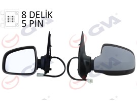 DIŞ DİKİZ AYNASI SOL SANDERO STEPWAY 12 ELEKTRİKLİ ISITMALI ASTARLI KONVEKS SENSÖRSÜZ VM-6804EHPL