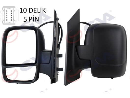 DIŞ DİKİZ AYNASI SOL SCUDO-EXPERT 07 ELEKTRİKLİ ISITMALI KONVEKS 5 FİŞ VM-6116EHL